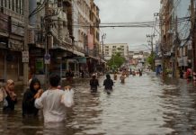 Thailand Dikepung Banjir, Ular-Buaya Raksasa Bermunculan